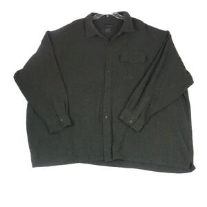 Alexander Lloyd Shirt Size 5X Big Gray Button Up Pockets Long Sleeve Casual Knit